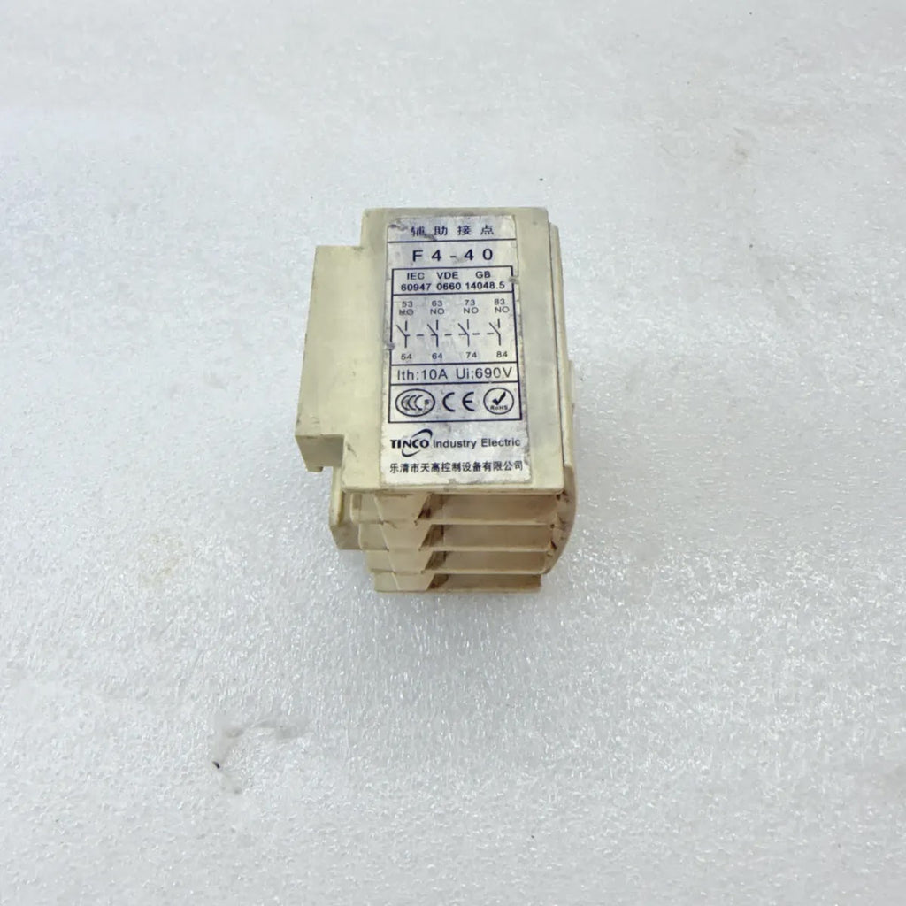 TINCO F4-40 Auxiliary Contact Block 4NO 10A 690V