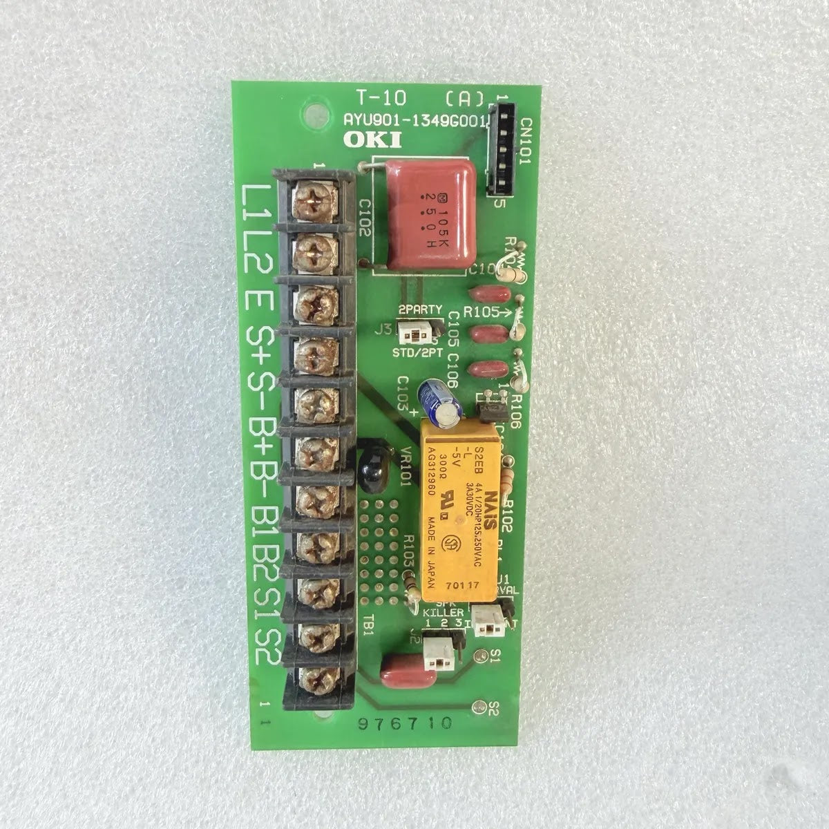 OKI AYU901-1349G001 T-10 Relay Interface PCB Card