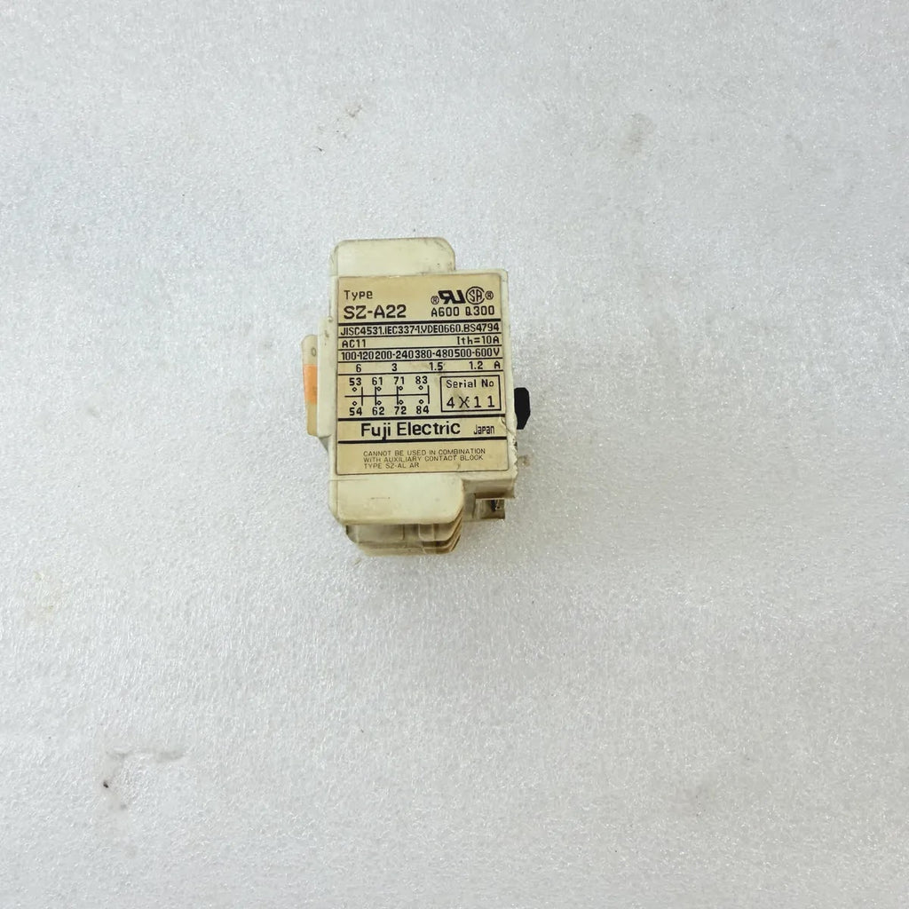 FUJI ELECTRIC SZ-A22 Auxiliary Contact Block 10A 600V