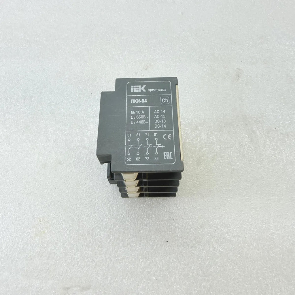 IEK PKI-04 Auxiliary Contact Block 4NC 10A 660V