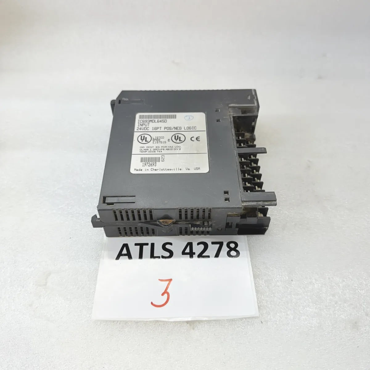 GE FANUC IC693MDL645D Discrete Input Module 24VDC 16-Point
