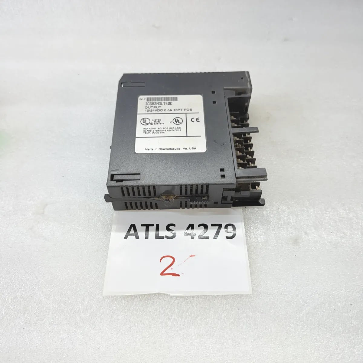 GE FANUC IC693MDL740E Output Module 16PT 12/24VDC 0.5A