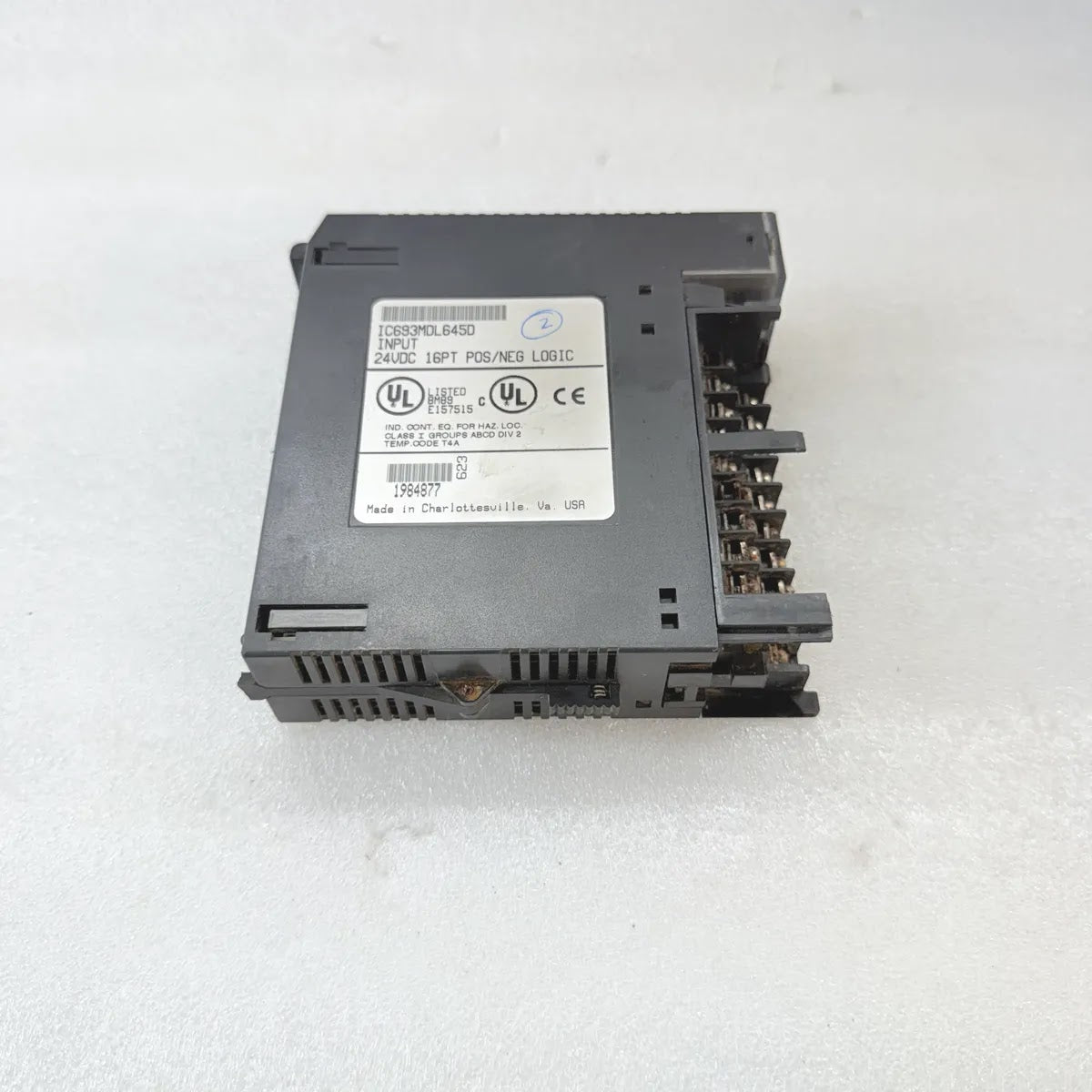 GE FANUC IC693MDL645D Series 90-30 PLC Input Module 24VDC 16-Point