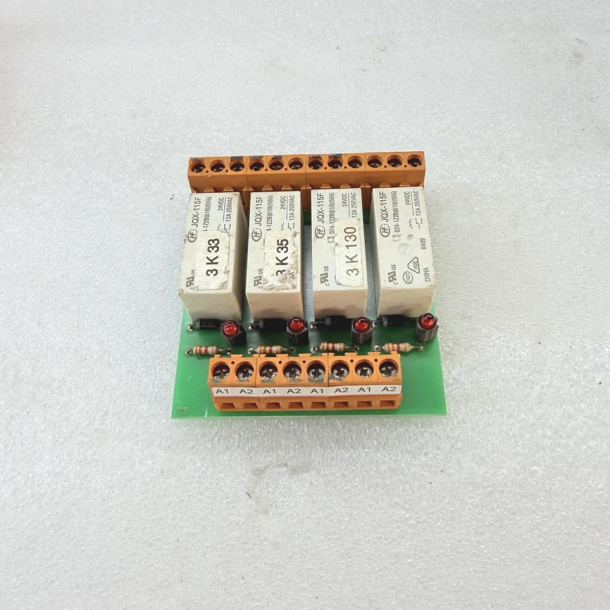 HONGFA JQX-115F RAM-11 V3 4-Channel Relay Module 24VDC 12A 250VAC