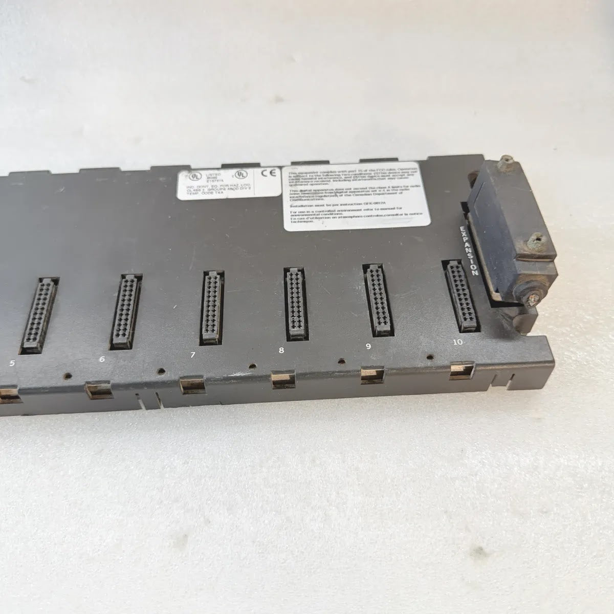 GE FANUC IC693CHS391 Series 90-30 10-Slot CPU Baseplate 5VDC