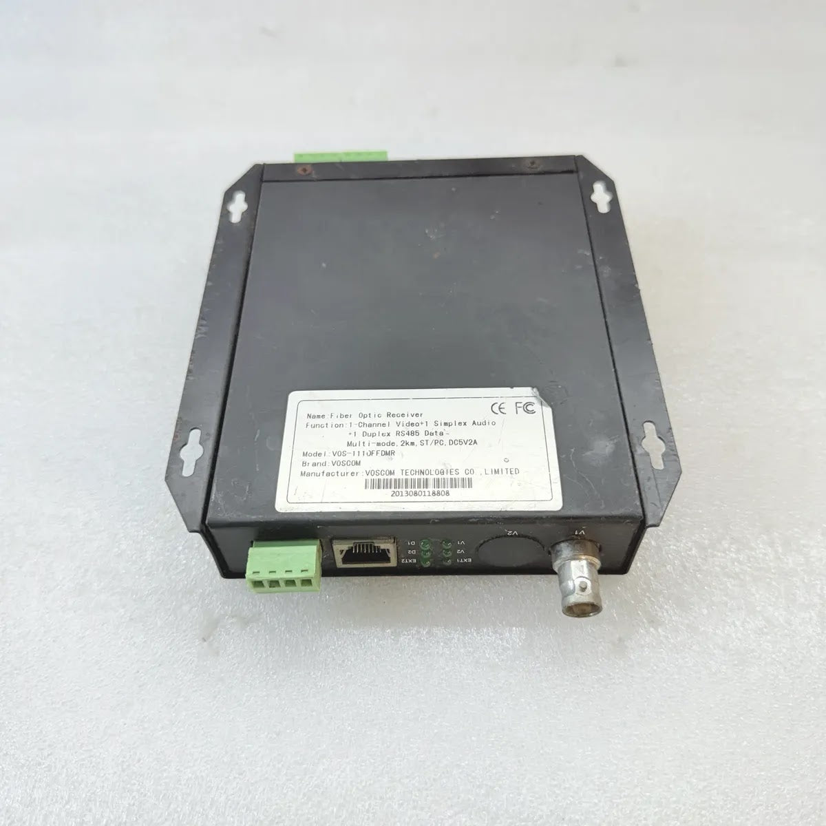 VOSCOM VOS-1110FFDMR Fiber Optic Video Receiver 1-Channel Multimode 2km