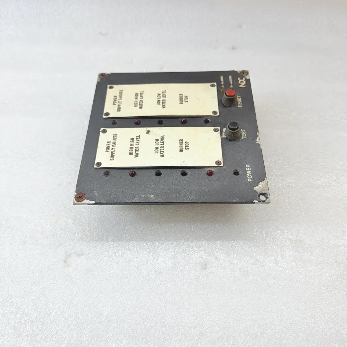 NDC LLC-10 Alarm Display Panel 10-Channel 24V AC/DC Marine Monitor Unit