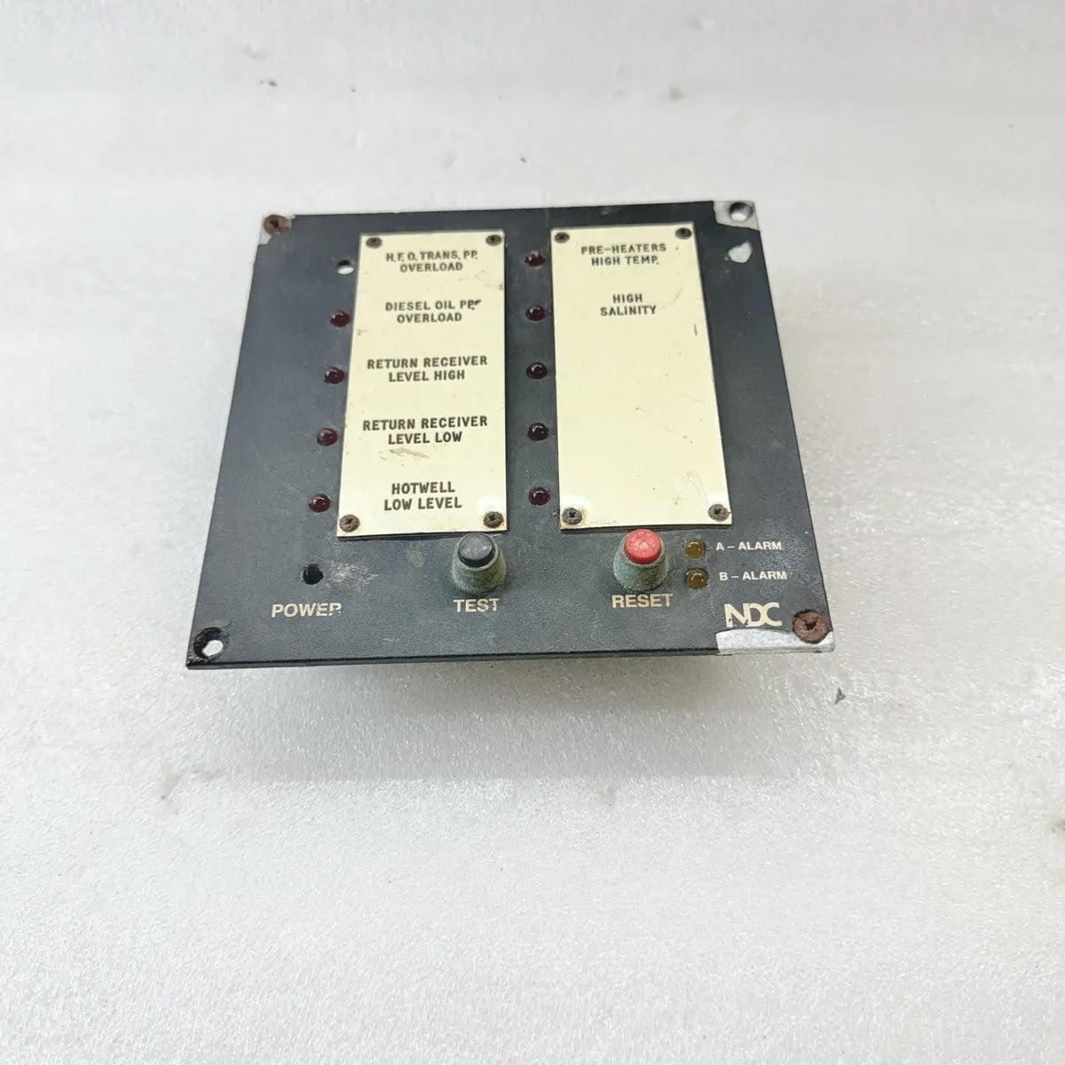 NDC LLC-10 1066C Alarm Display Unit 10-Channel 24V AC/DC
