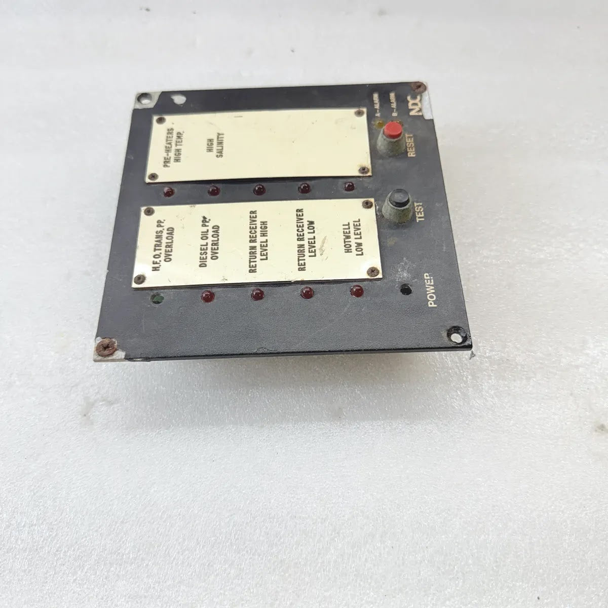 NDC LLC-10 1066C Alarm Display Unit 10-Channel 24V AC/DC