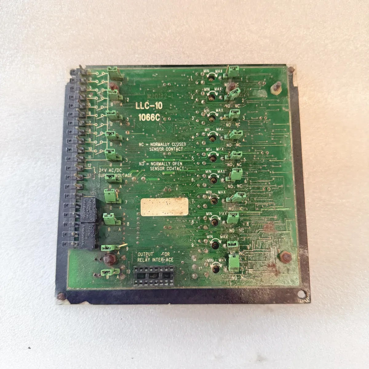 NDC LLC-10 1066C Alarm Display Unit 10-Channel 24V AC/DC