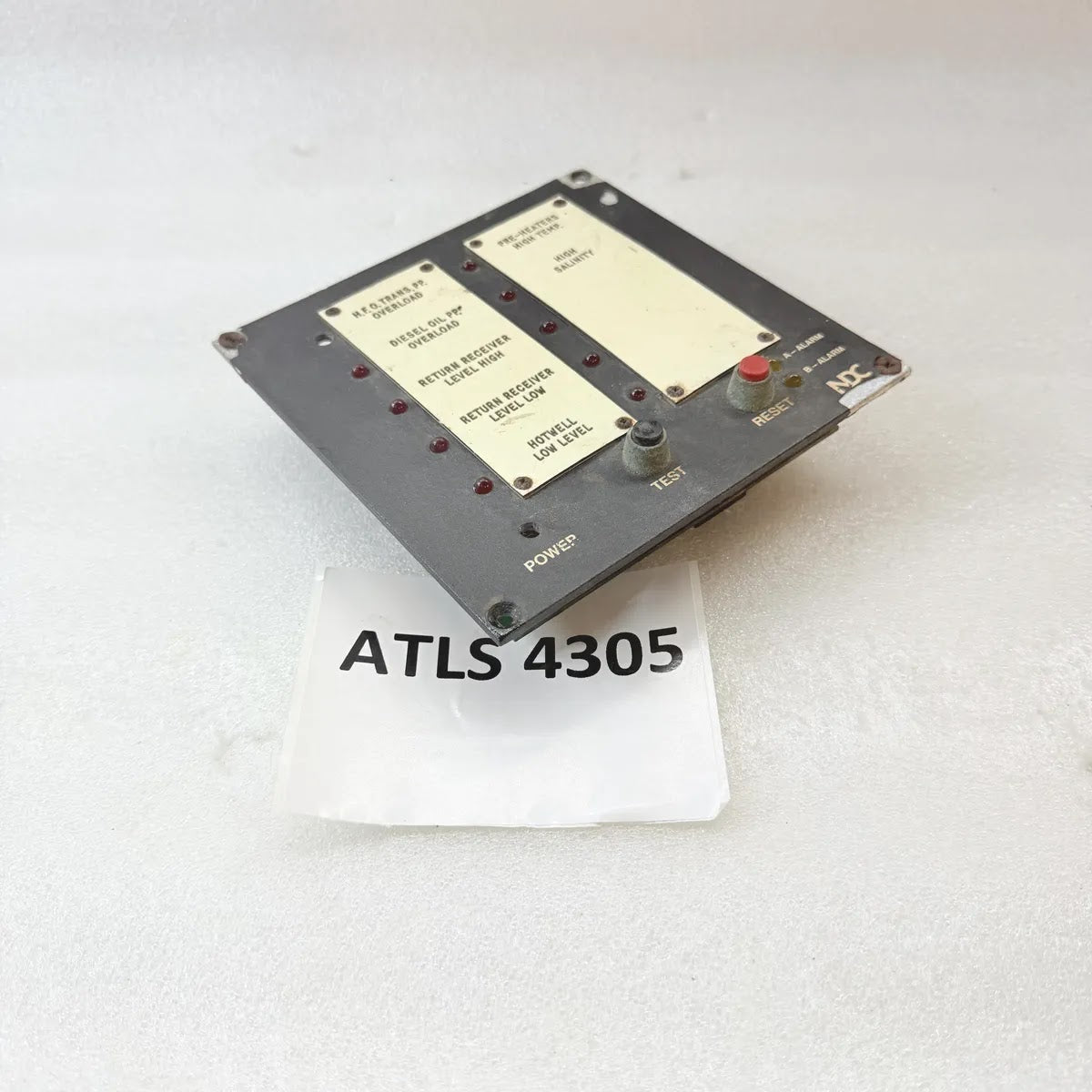 NDC LLC-10 1066C Alarm Display Unit 10-Channel 24V AC/DC