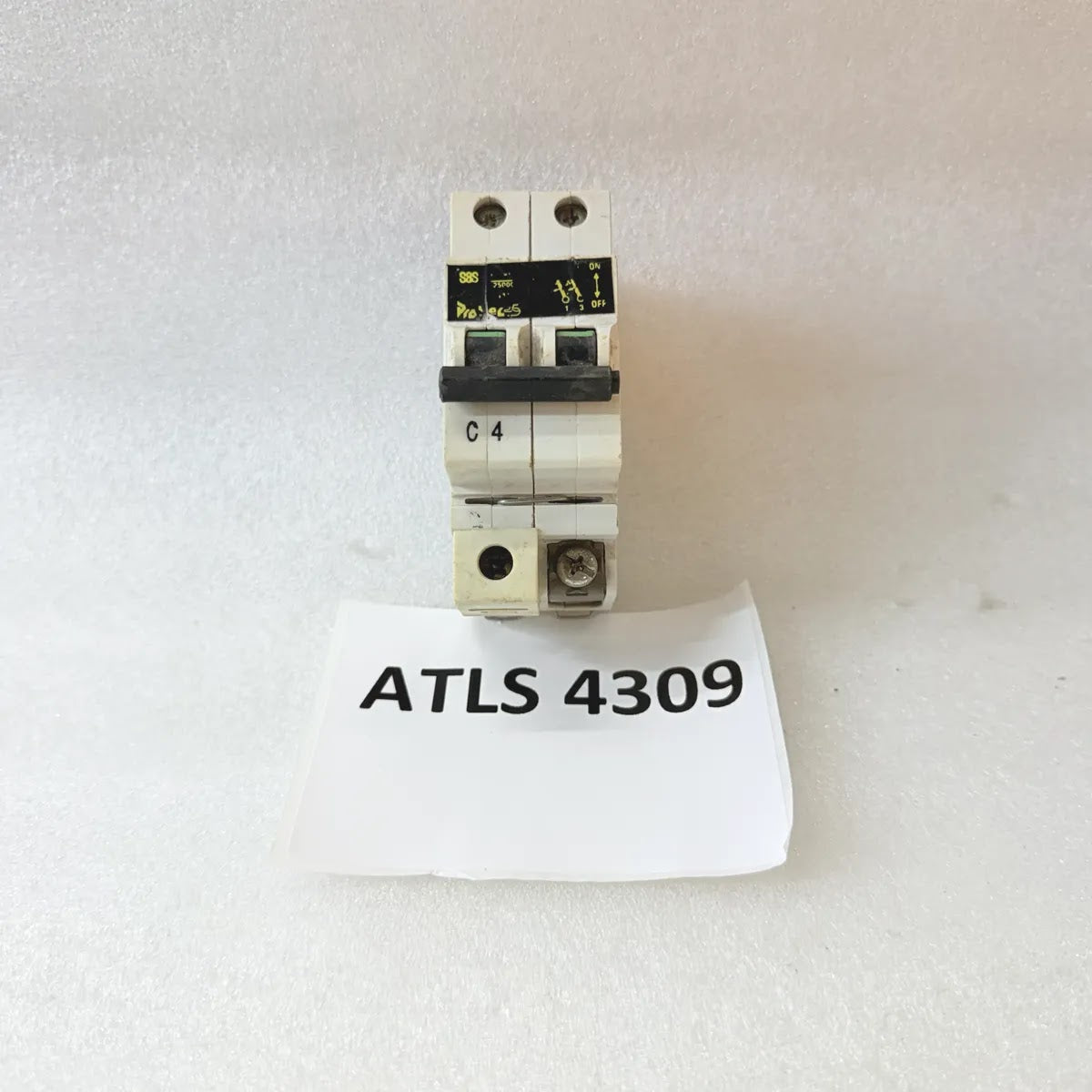 S&S M9 ProtecS MCB Circuit Breaker 2 Pole 4A C Curve