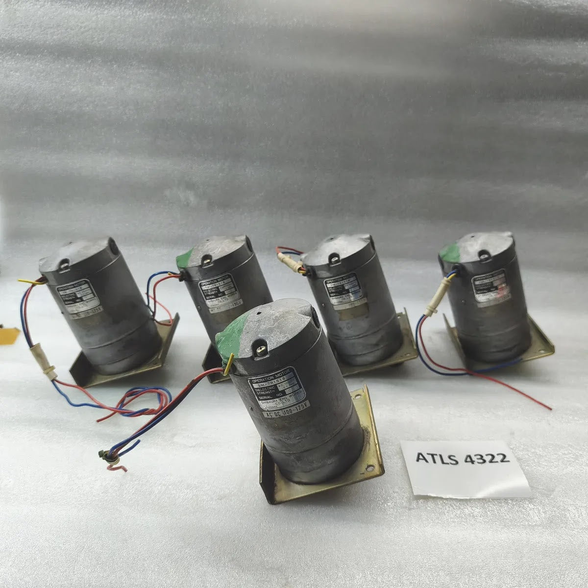 SHIBAURA SM-7R1518 Operation Motor AC/DC 100-125V