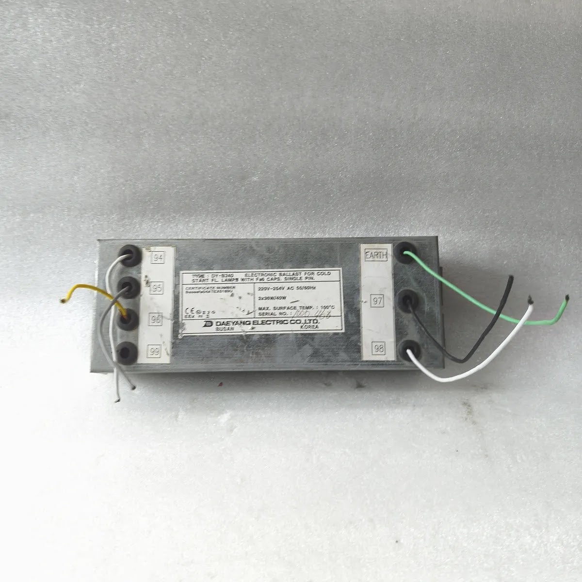 DAEYANG DY-B240 Electronic Ballast 2x36W/40W 220-254V