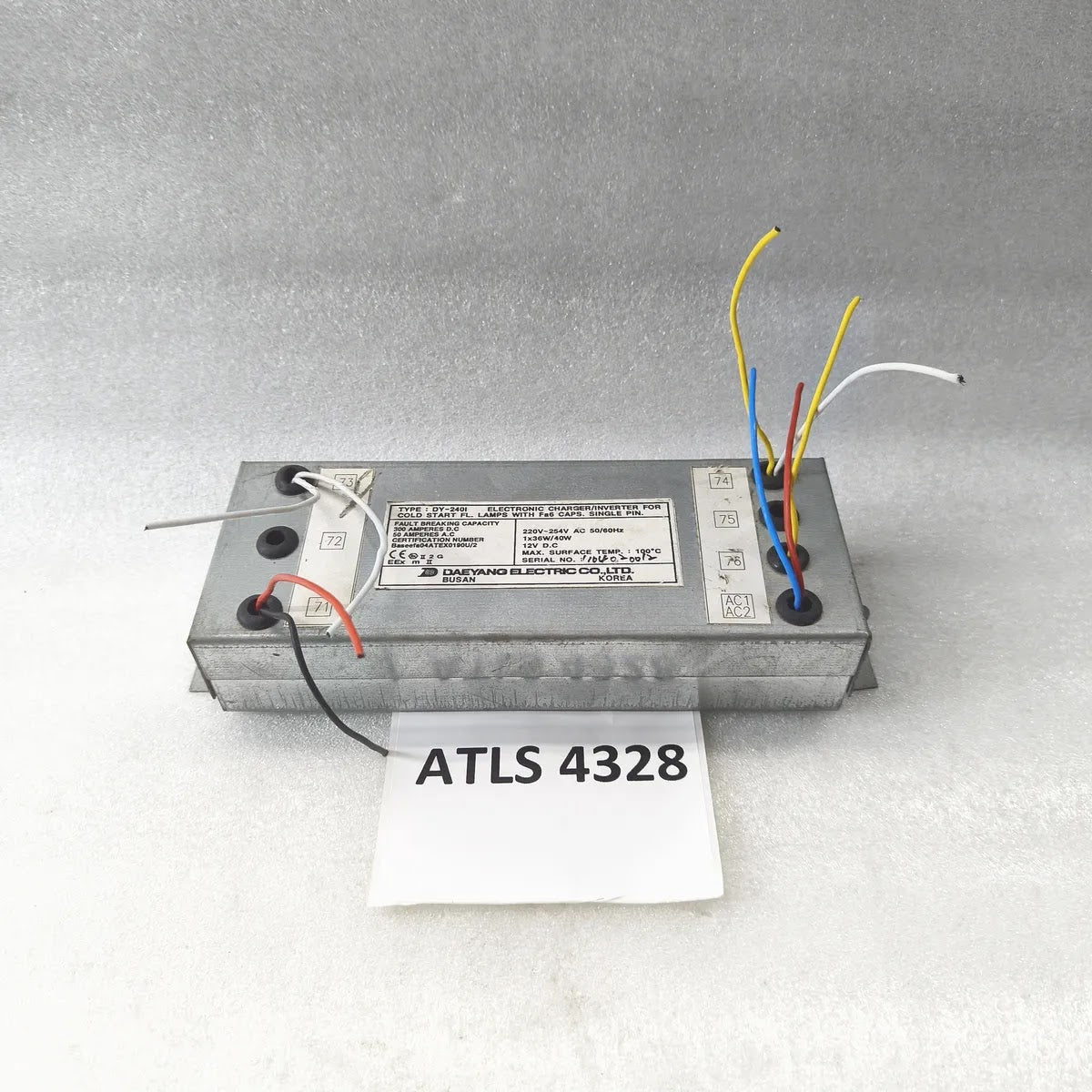 DAEYANG DY-240I Fluorescent Lamp Charger Inverter 220-254V 36W/40W
