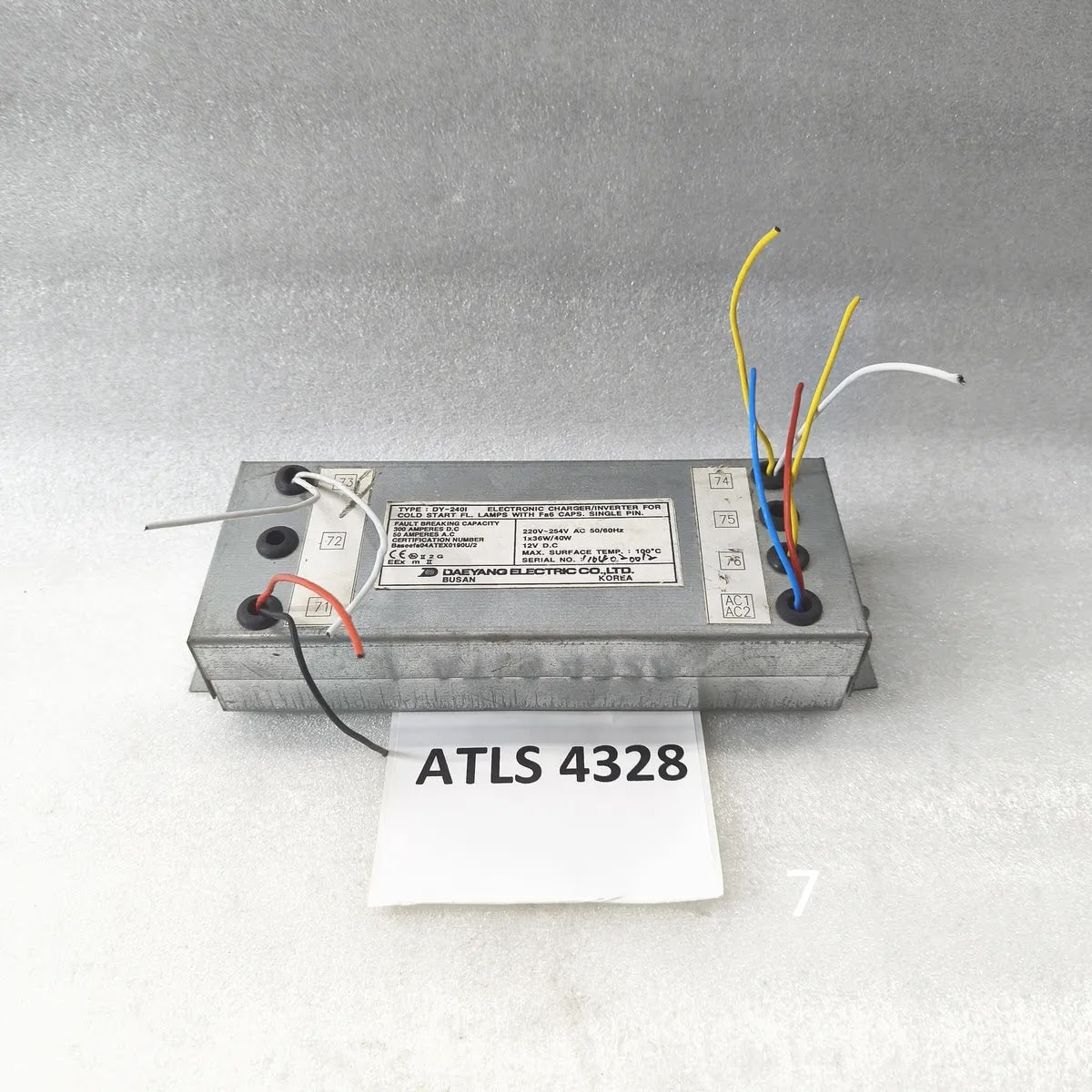 DAEYANG DY-240I Fluorescent Lamp Charger Inverter 220-254V 36W/40W
