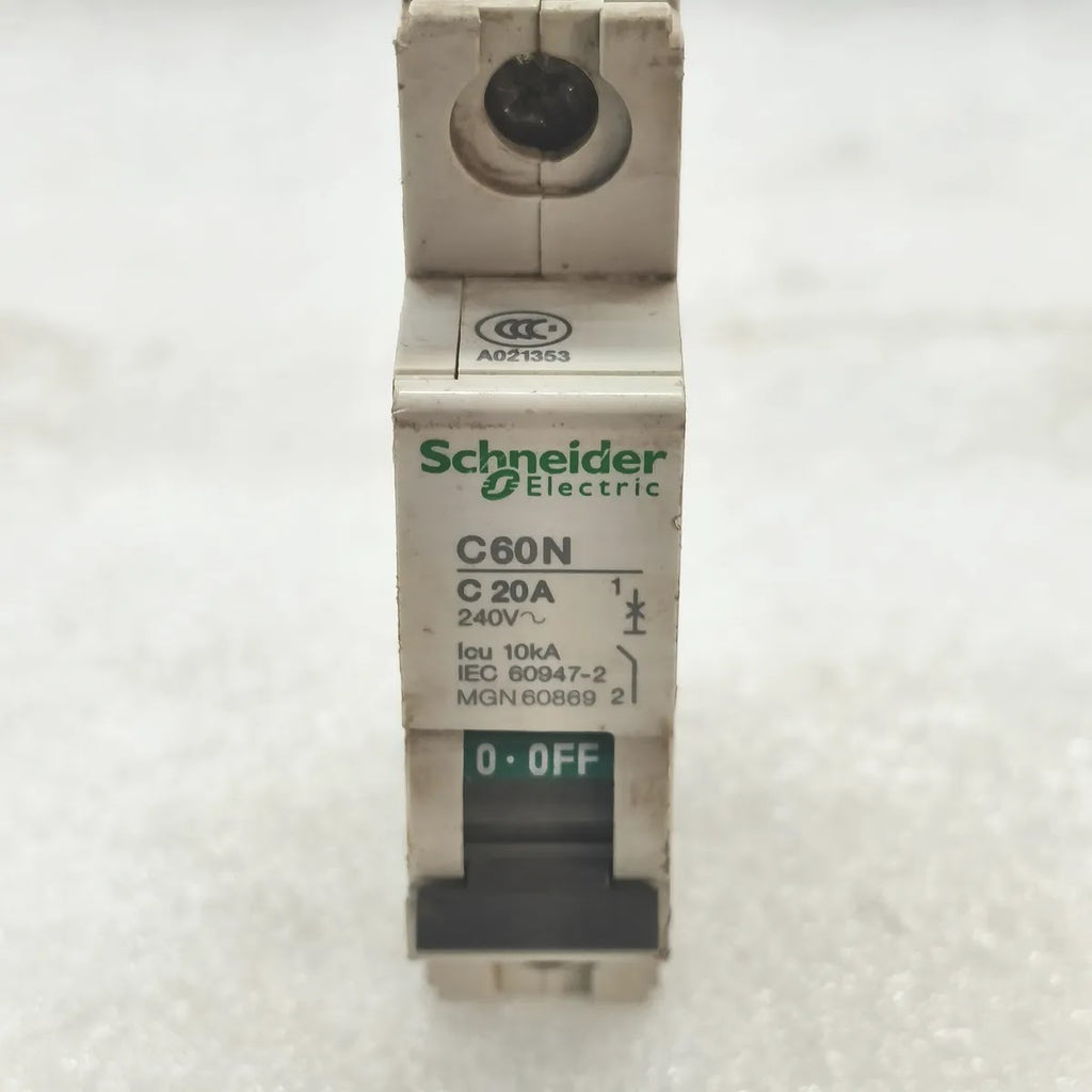 S Electric MGN60869 C60N Miniature Circuit Breaker 1P C20A 240V