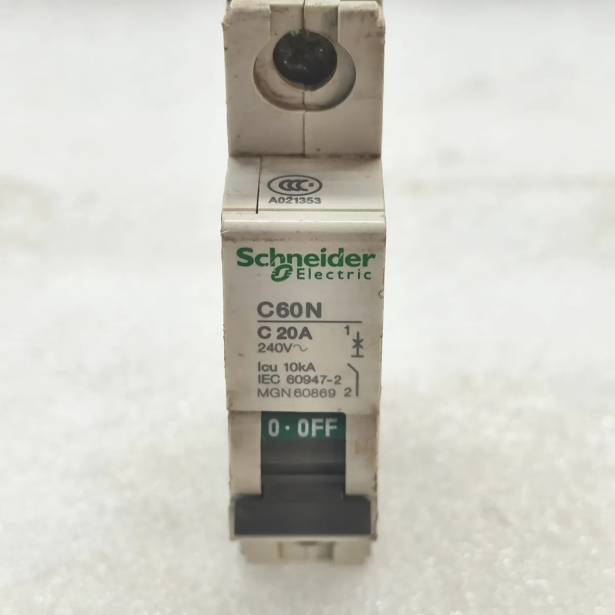 S Electric MGN60869 C60N Miniature Circuit Breaker 1P C20A 240V