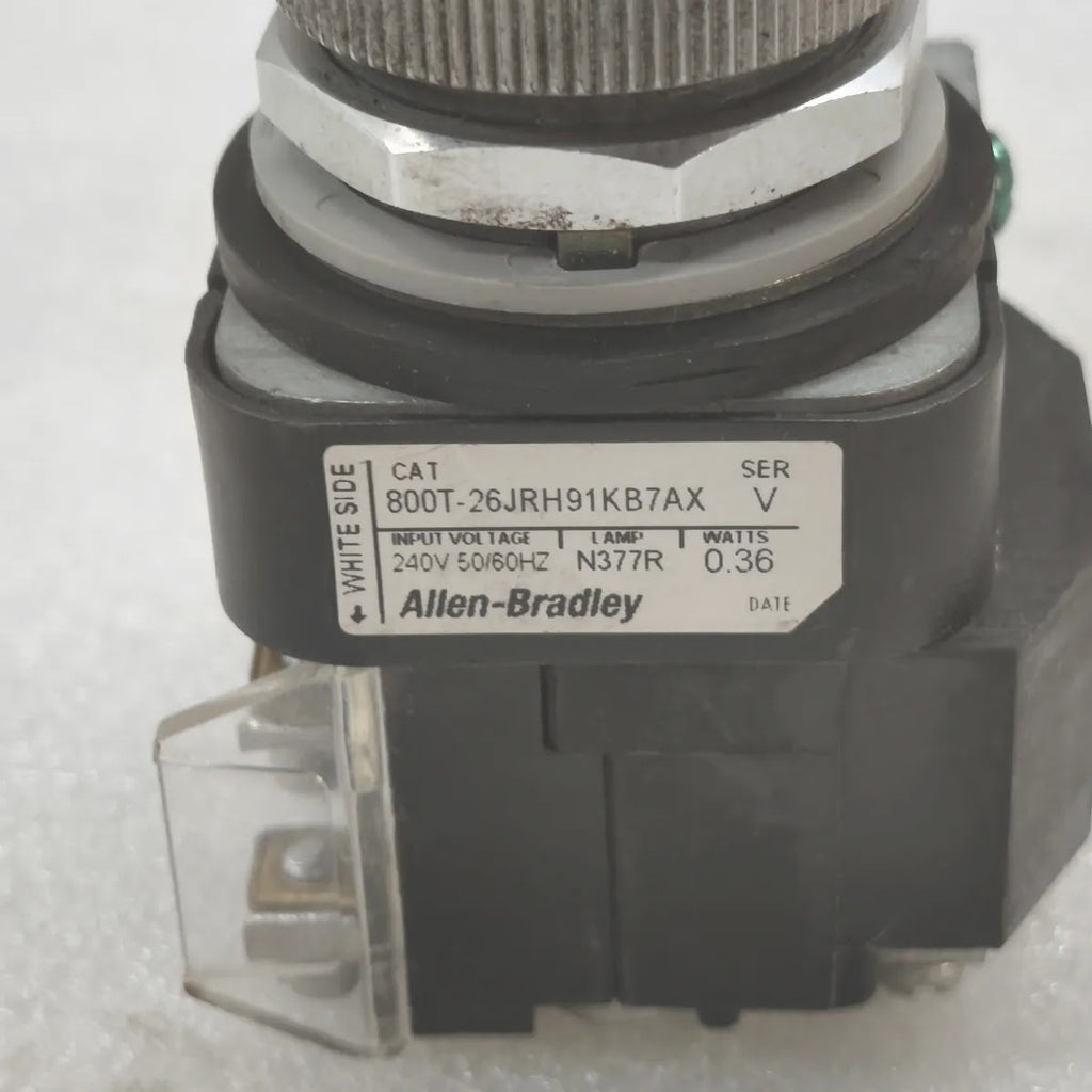 A Bradley 800T-26JRH91KB7AX + 800T-N327 Illuminated Selector Switch 240V