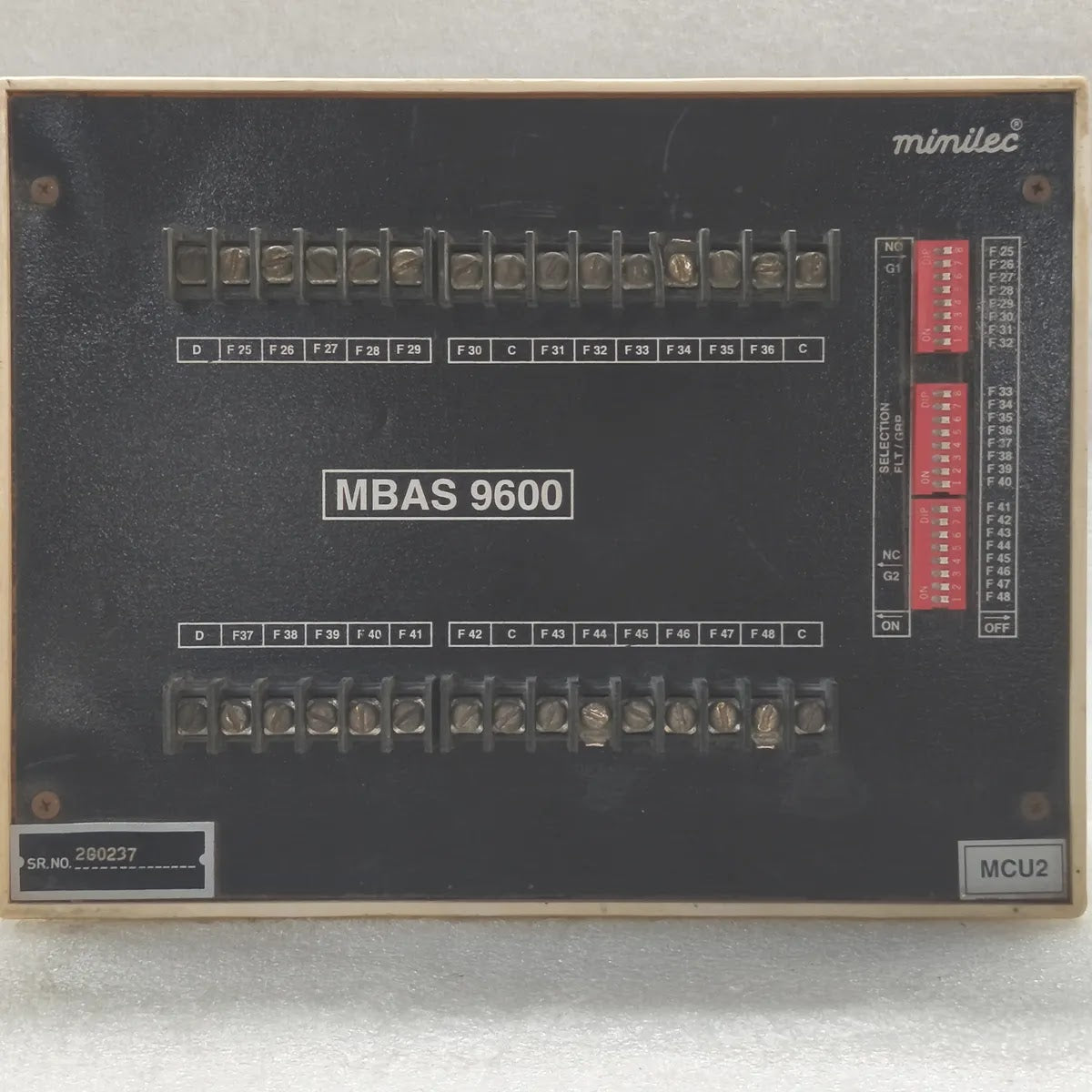 MINILEC MBAS 9600 MCU2 Alarm Annunciator Module 24 Channels
