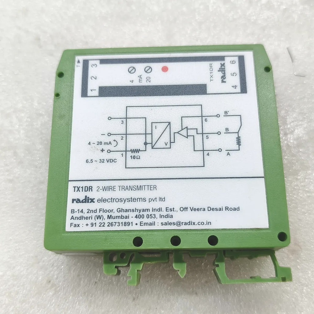 RADIX TX1DR 2-Wire Temperature Transmitter Pt100 0-200°C 4-20mA