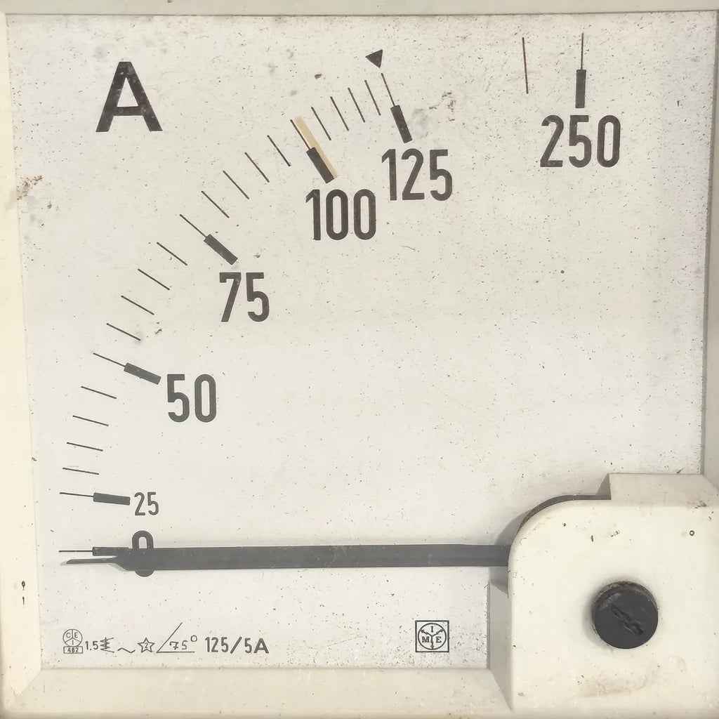 IME Moving Iron Panel Ammeter 0-125/250A 125/5A CT