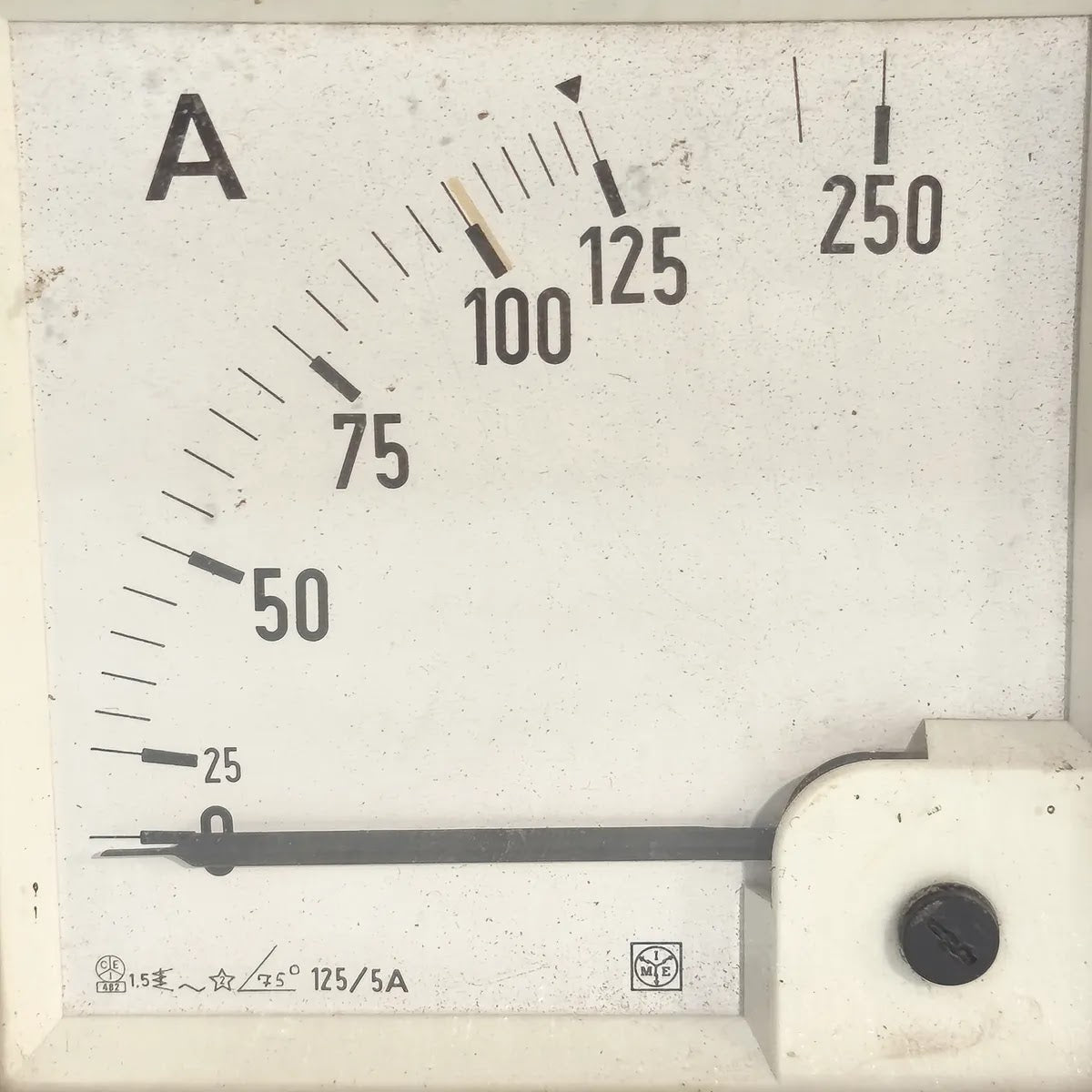IME Moving Iron Panel Ammeter 0-125/250A 125/5A CT