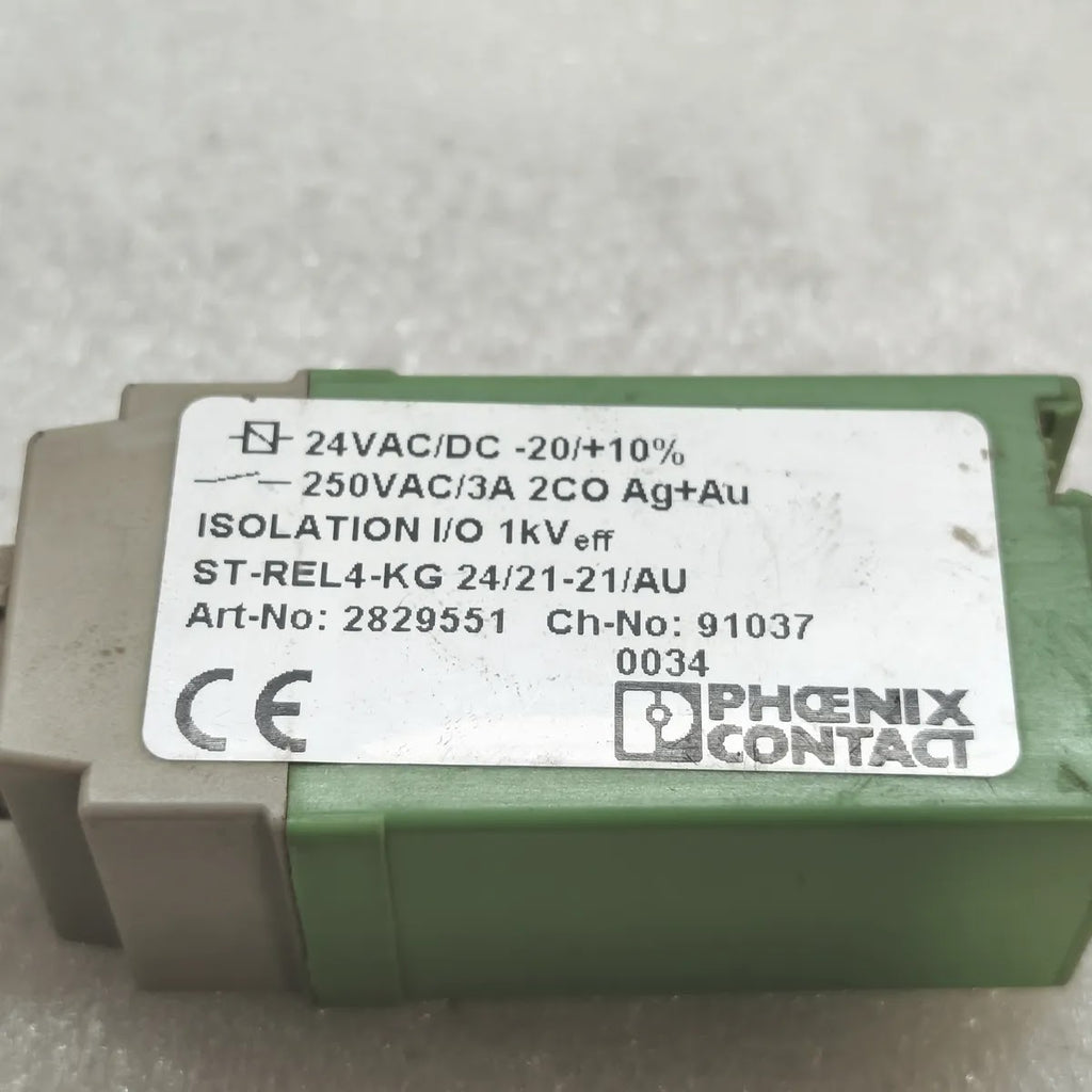PHOENIX CONTACT ST-REL4-KG 24/21-21/AU Relay Module 24VAC/DC 2CO 3A