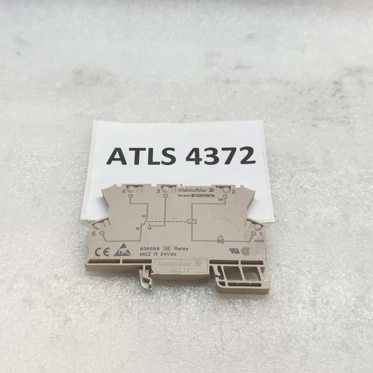 WEIDMULLER 836598 MCZ R + RSS113024 Relay Module 24Vdc 6A