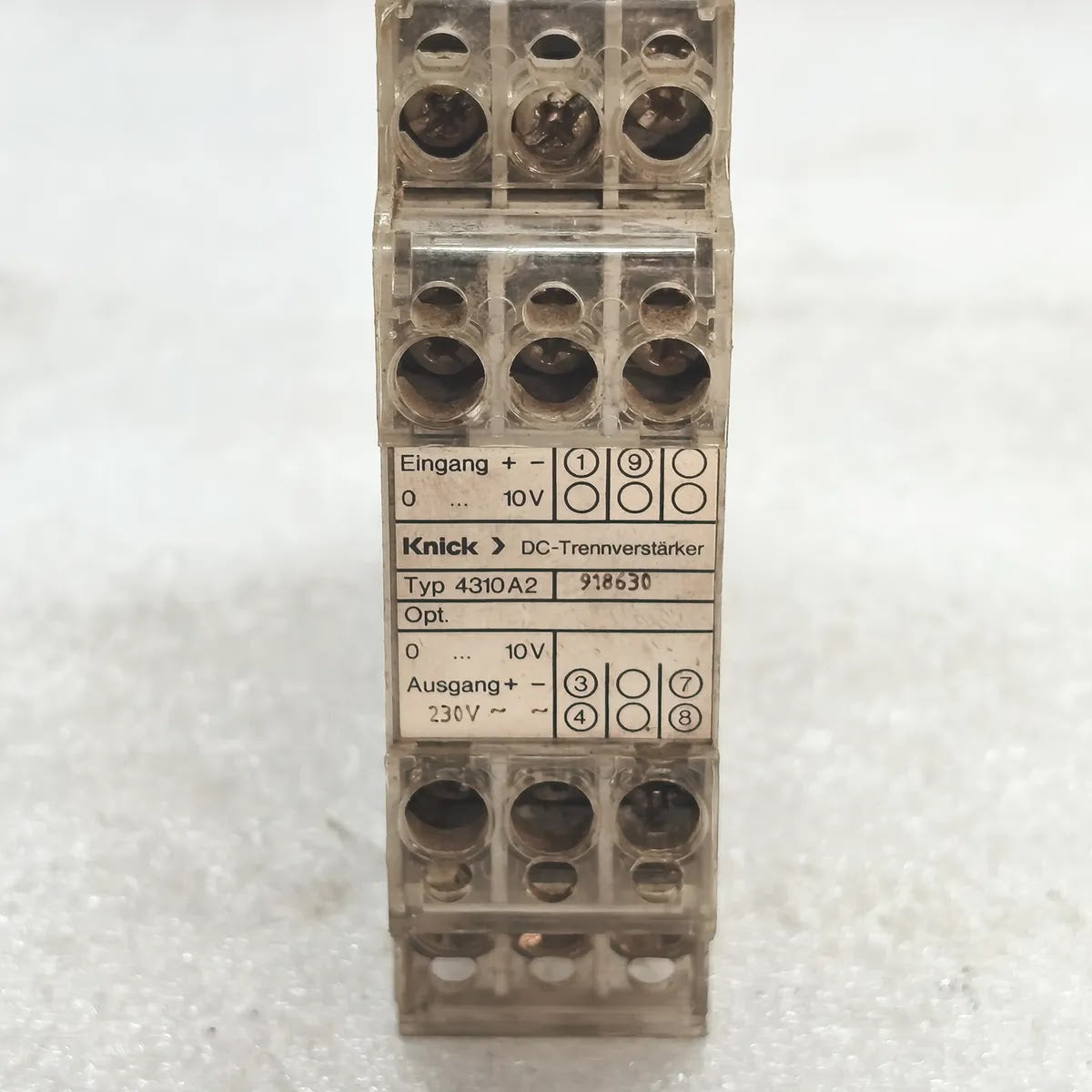 KNICK 4310A2 DC Isolation Amplifier 0-10V 230V