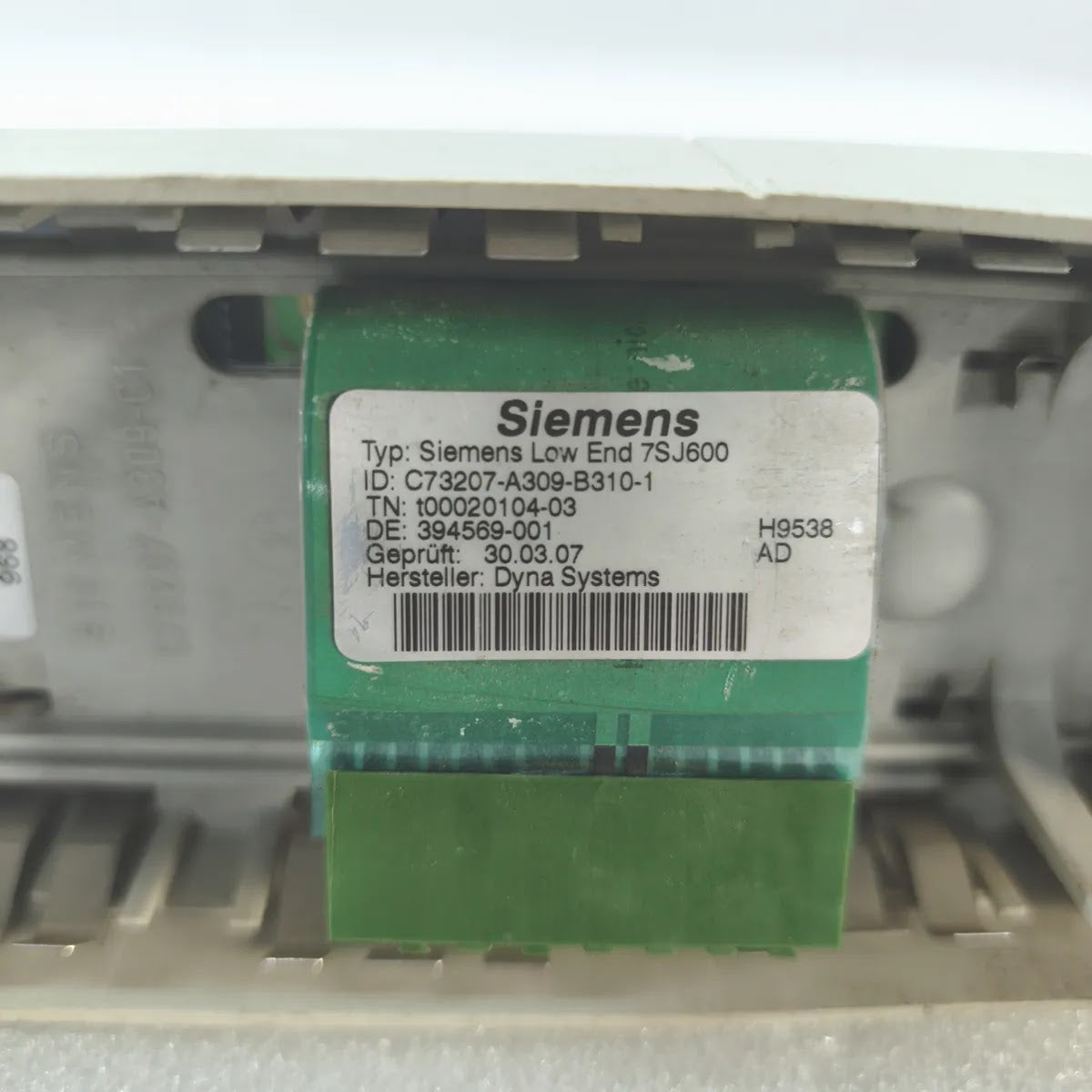SIEMENS 7SJ6001-5EA00-0DA0/BB   FRONT DISPLAY BODY DAMAGE