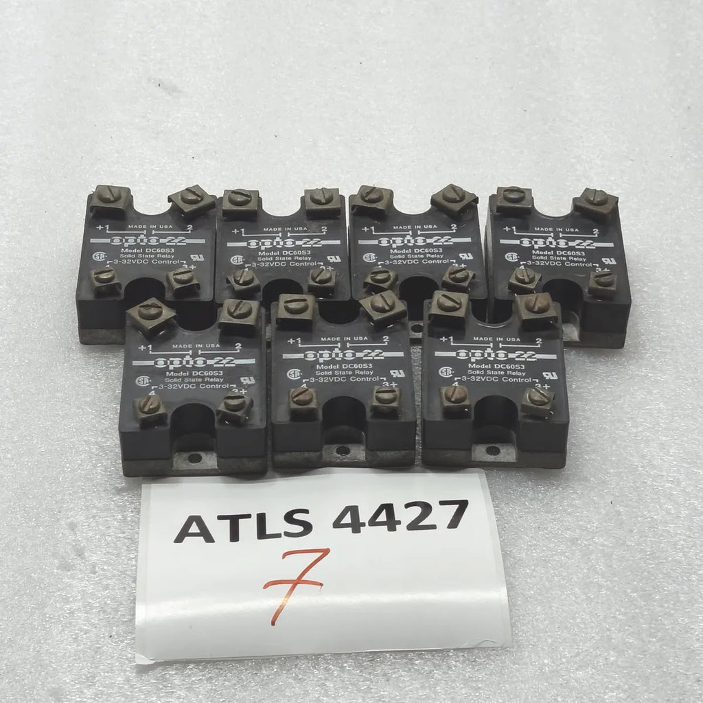 OPTO 22 DC60S3 Solid State Relay 3A 60VDC