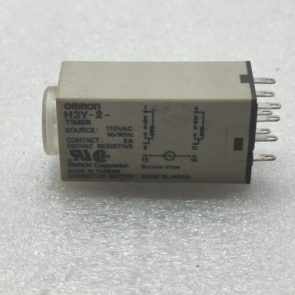 OMRON H3Y-2 Solid-State Timer 110VAC 0-30 sec