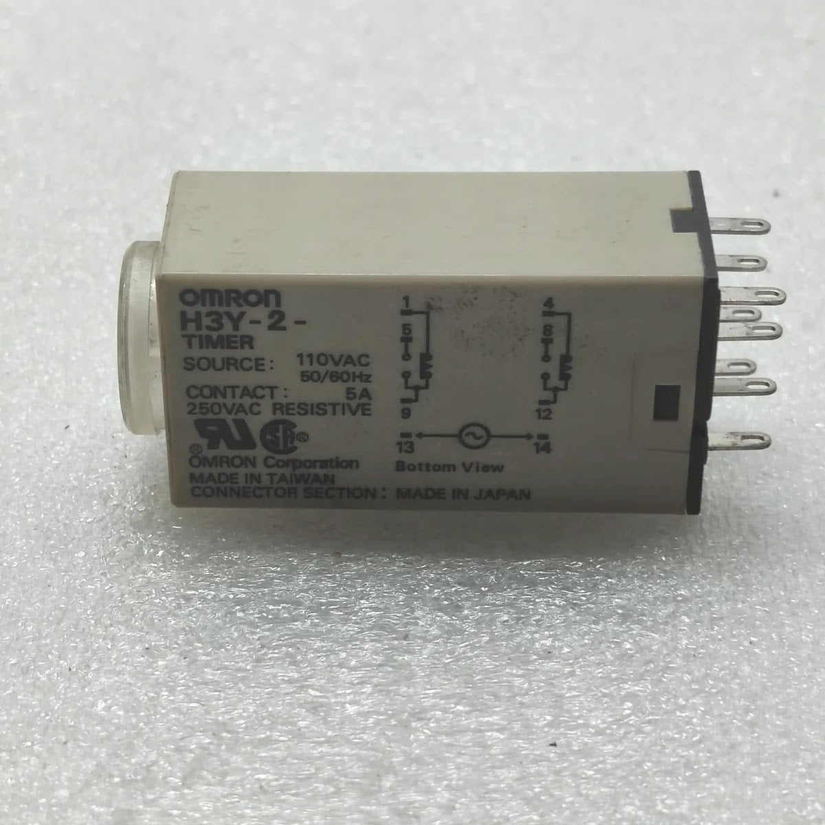 OMRON H3Y-2 Solid-State Timer 110VAC 0-30 sec