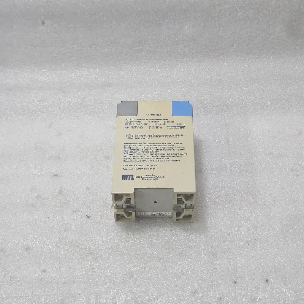 MTL MTL2211 2-Channel IS Input Switch Operated Relay 240Vac