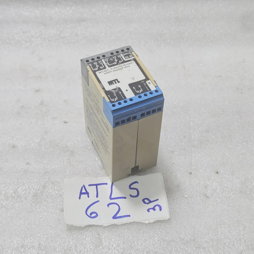 MTL MTL2211 2-Channel IS Input Switch Operated Relay 240Vac