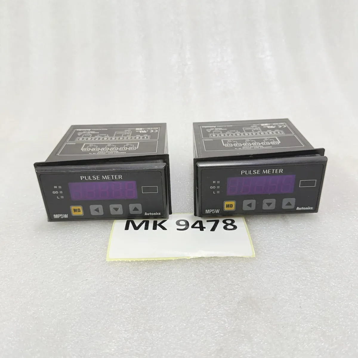 Autonics MP5W-4 Panel Meter Pulse Counter Pre-Owned