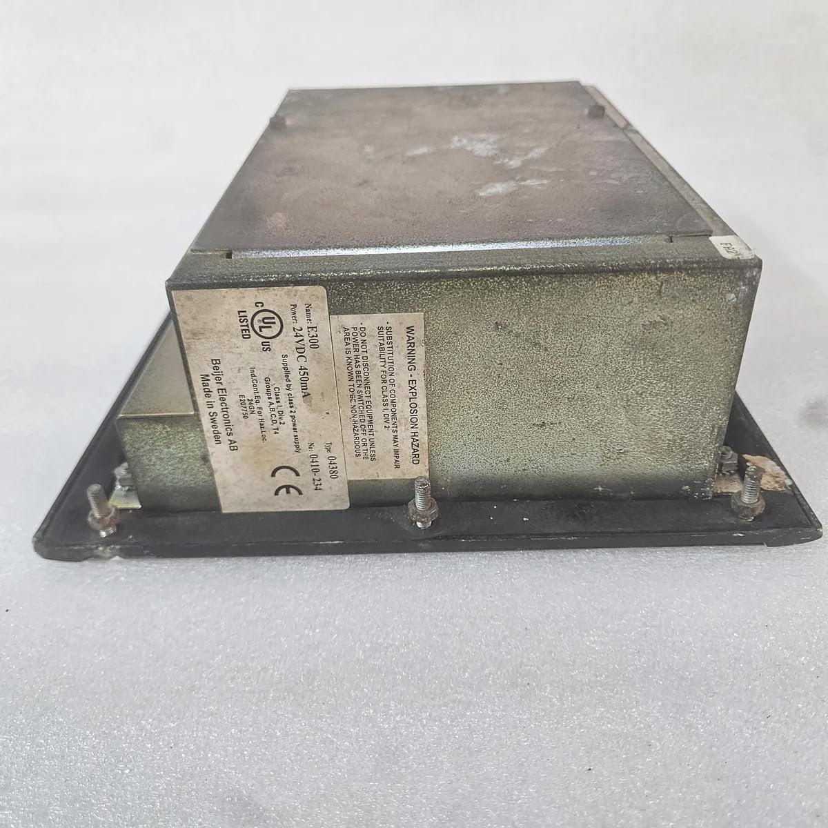 Beijer Electronics E300 Type 04380 Operator Panel 24VDC For Parts - FOR PARTS