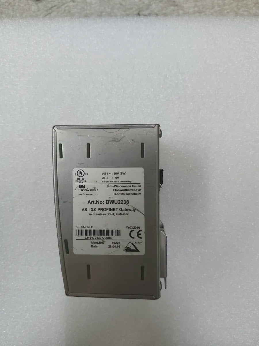 BIHL+WIEDEMANN BWU2238 AS-i 3.0 PROFINET Gateway 2-Master 30V