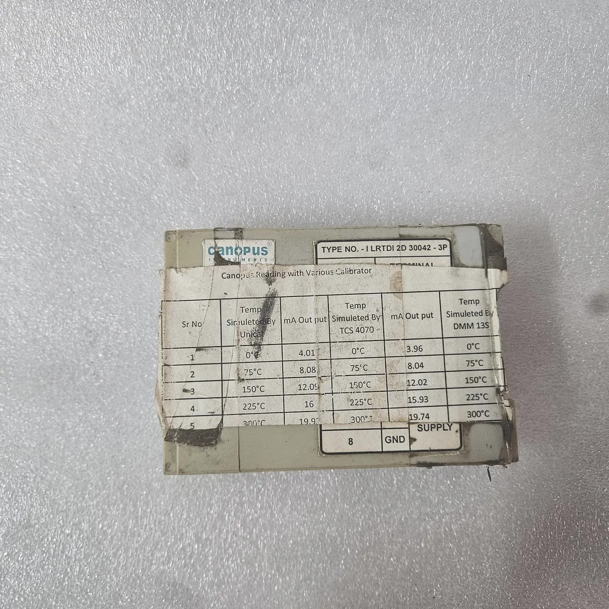 Canopus ILRTDI 2D 30042-3P RTD Transmitter 0-300°C 4-20mA