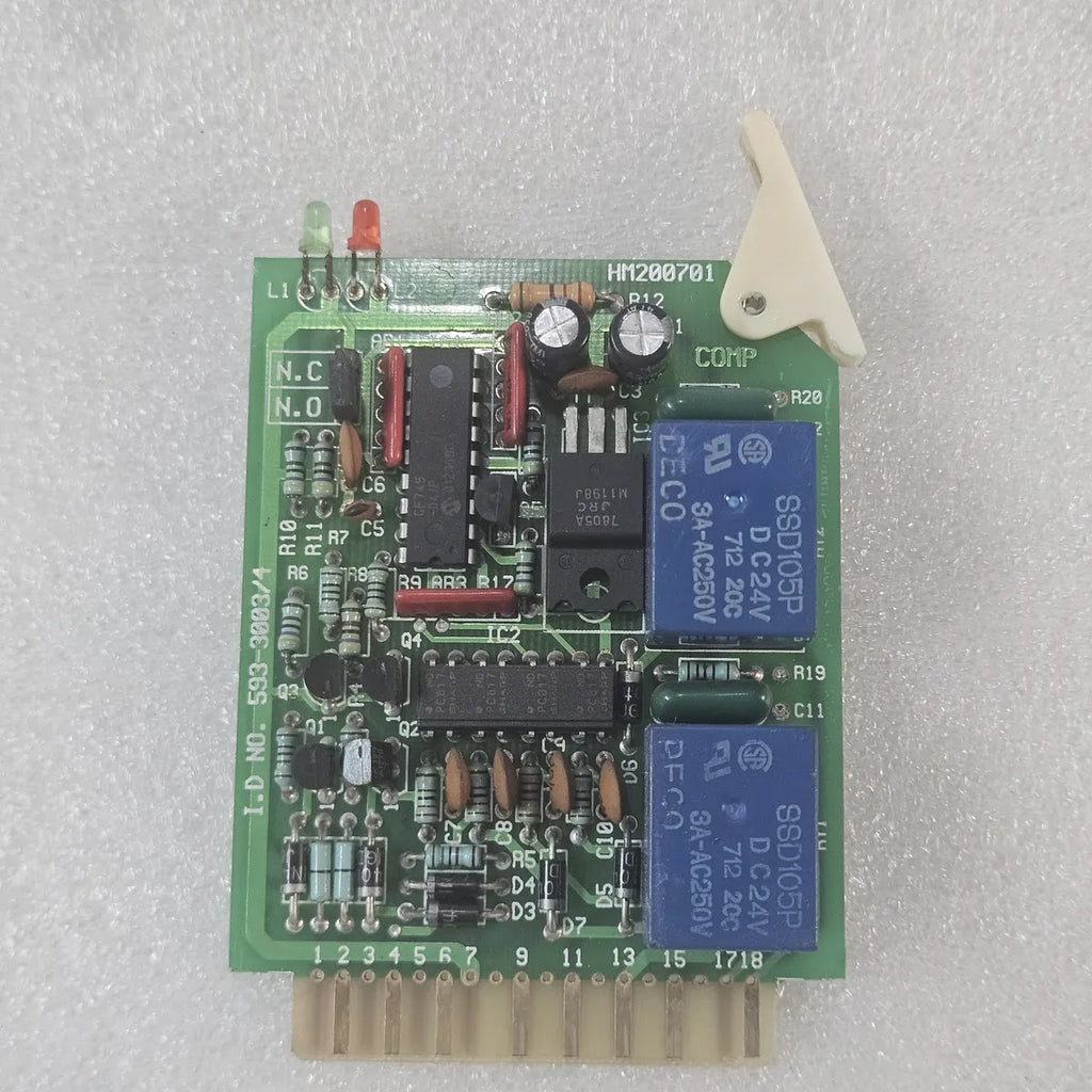 Daeha Elec 593-3003/4 PCB Relay Card HM200701 DC 24V
