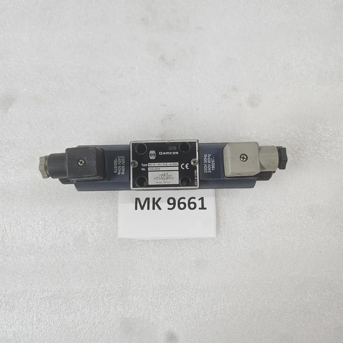 Damcos MD1D-RK/59N-A/DMS Directional Valve 350bar 220V