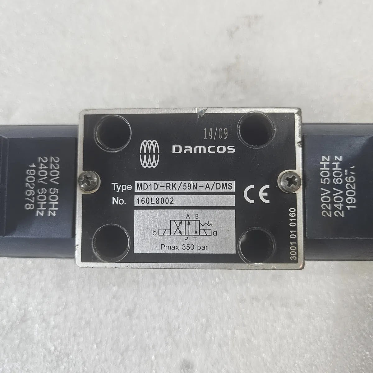 Damcos MD1D-RK/59N-A/DMS Directional Valve 350bar 220V