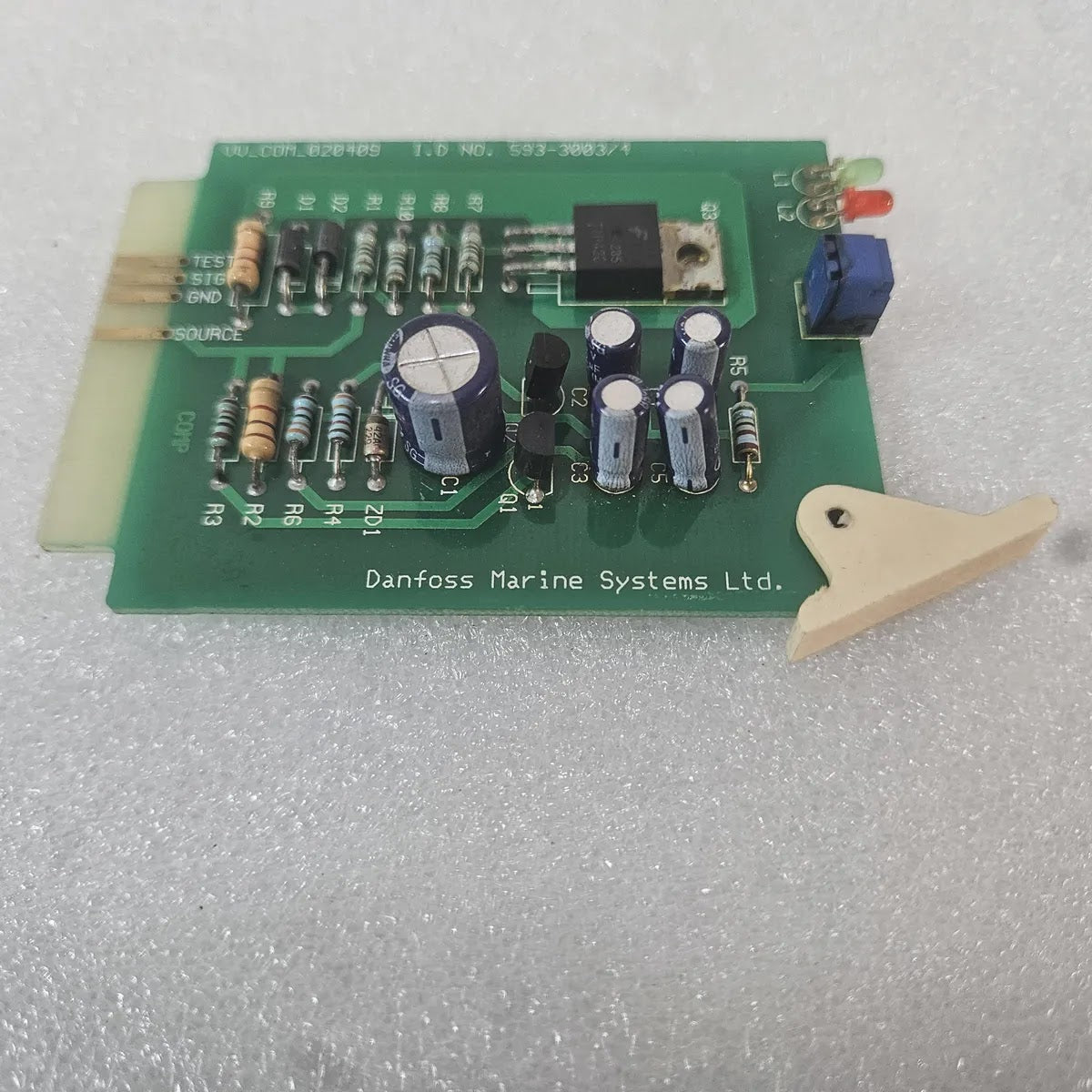 Danfoss Marine Systems VV_COM_020409 PCB Card 593-3003/4