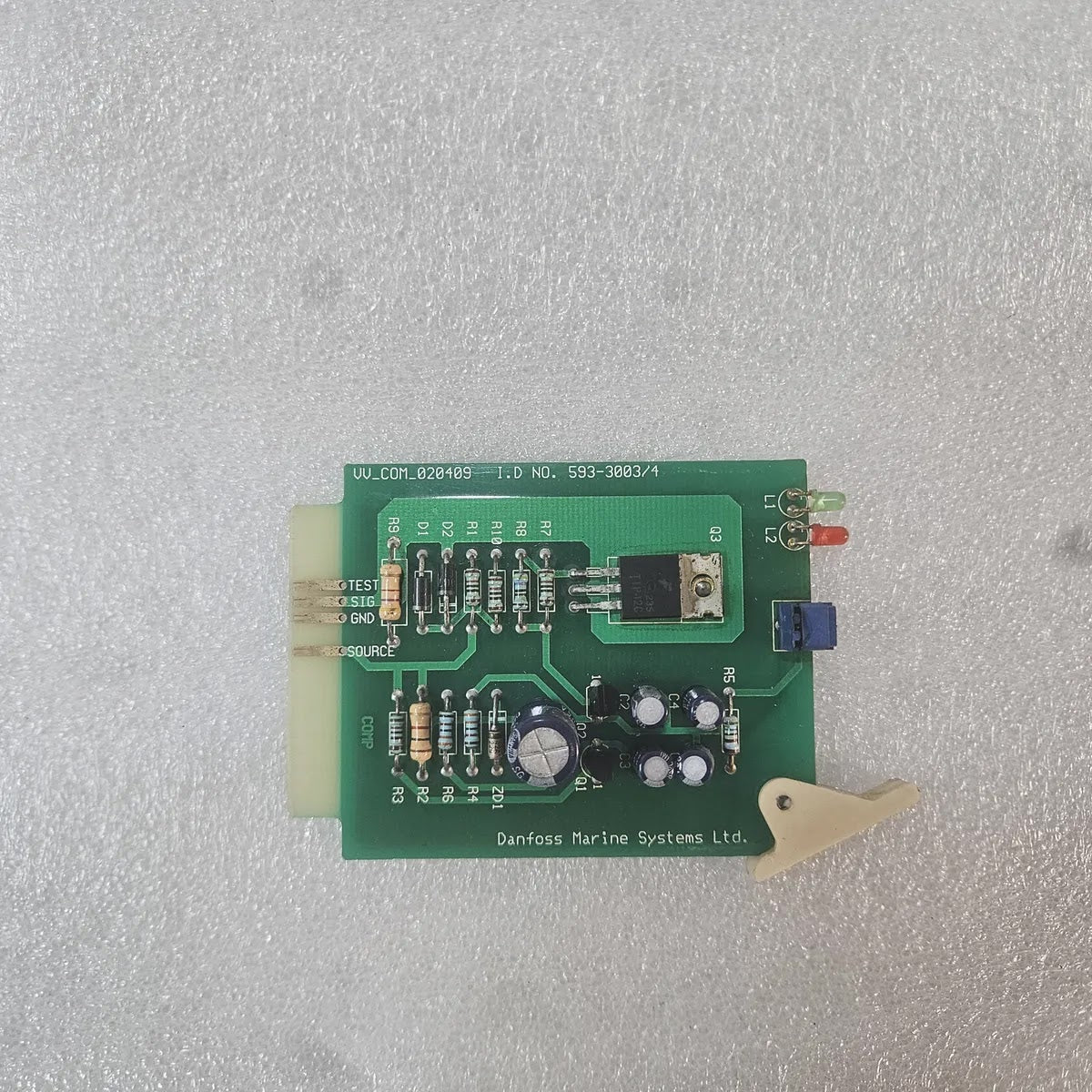 Danfoss Marine Systems VV_COM_020409 PCB Card 593-3003/4