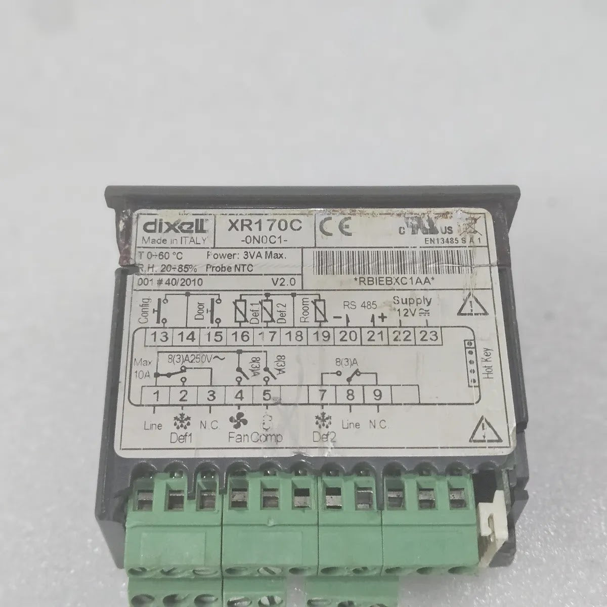 Dixell XR170C -0N0C1- Digital Temp Controller 12V NTC RS485