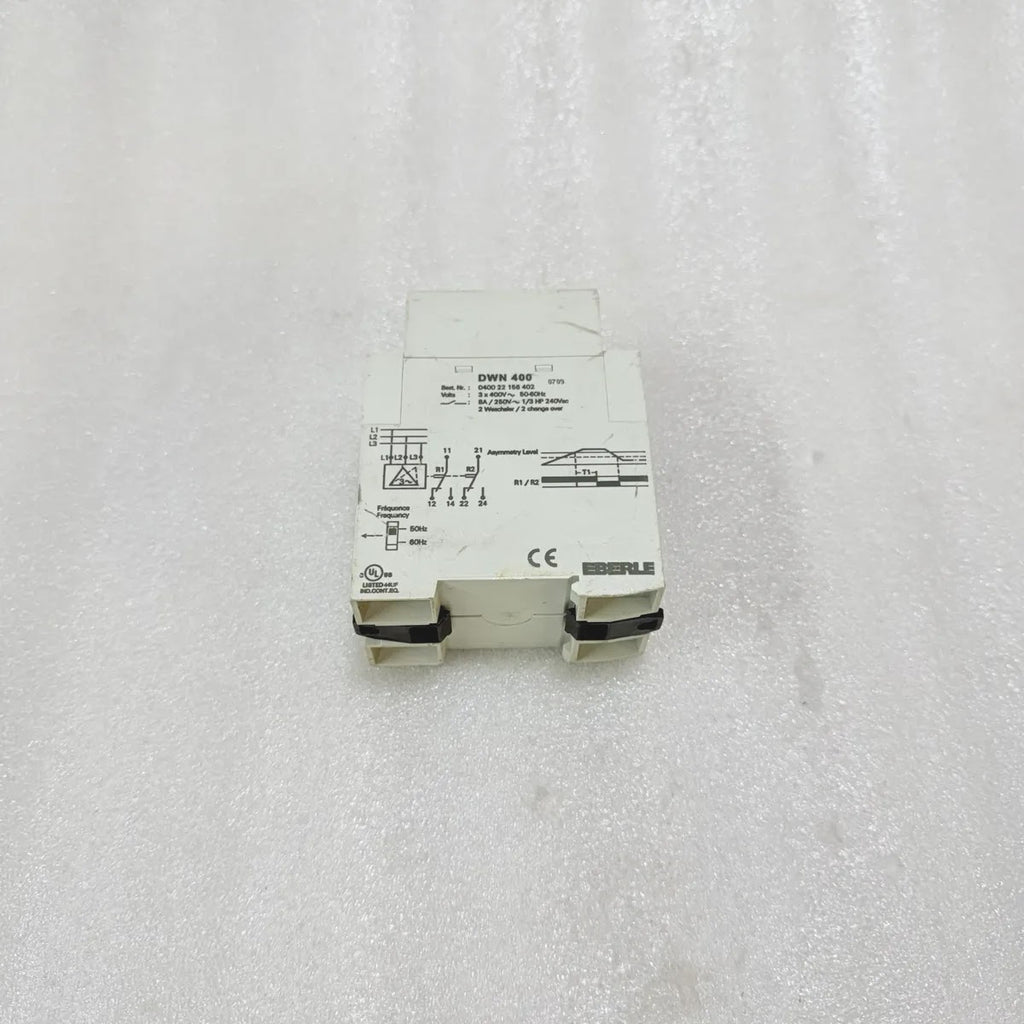 Eberle DWN 400 3-Phase Asymmetry Relay 3x400V 8A 50-60Hz Pre-Owned