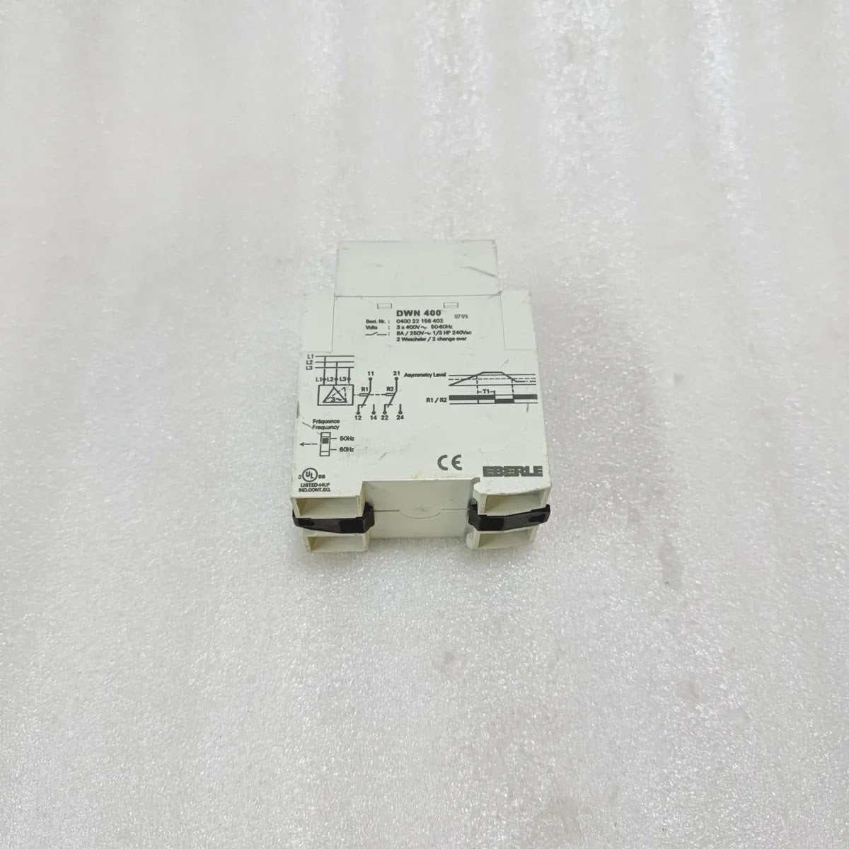 Eberle DWN 400 3-Phase Asymmetry Relay 3x400V 8A 50-60Hz Pre-Owned