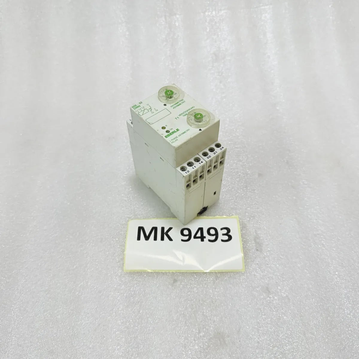 Eberle DWN 400 3-Phase Asymmetry Relay 3x400V 8A 50-60Hz Pre-Owned