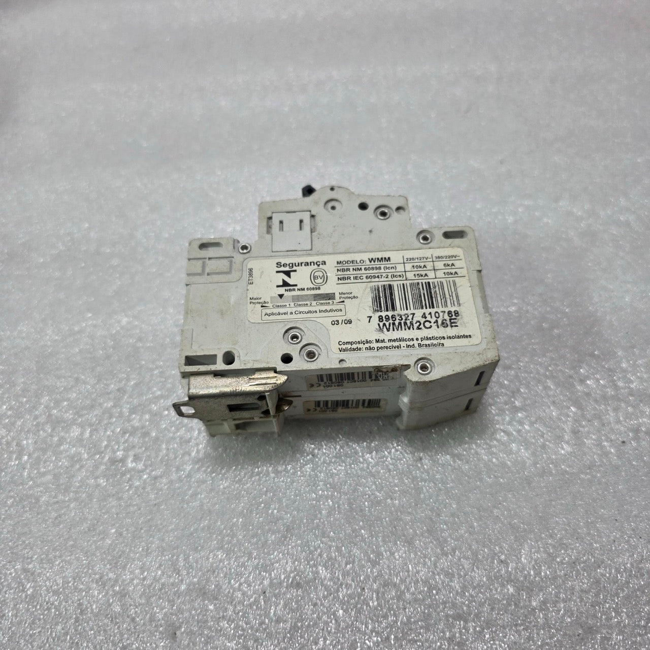 ELETROMAR WMM2C16E 2P 16A TYPE C 220/127V~ 380/220V~ 10KA MCB MINIATURE CIRCUIT